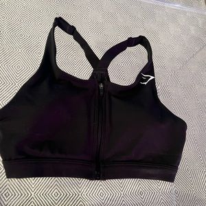 Gymshark Zip Up Sports Bra size S